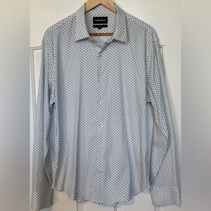 Bonobos Standard Fit Stretch Shirt Blue Floral Print Men’s L NWOT